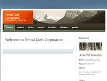 Tablet Screenshot of dentalcraftcorp.com